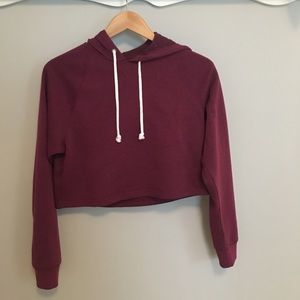 h & m cropped hoodie